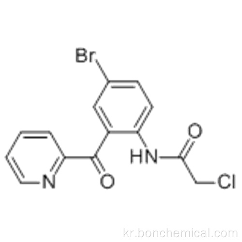 아세트 아미드, N- [4- 브로 모 -2- (2- 피리 디닐 카르 보닐) 페닐] -2- 클로로 -CAS 41526-21-0